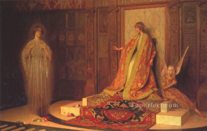 Dawn Of Womanhood Pre Raphaelite Thomas Cooper Gotch Oil Paintings